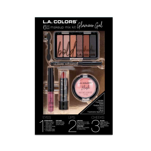 L.A Colors - 6 Piece Makeup Set - Glamour Gal