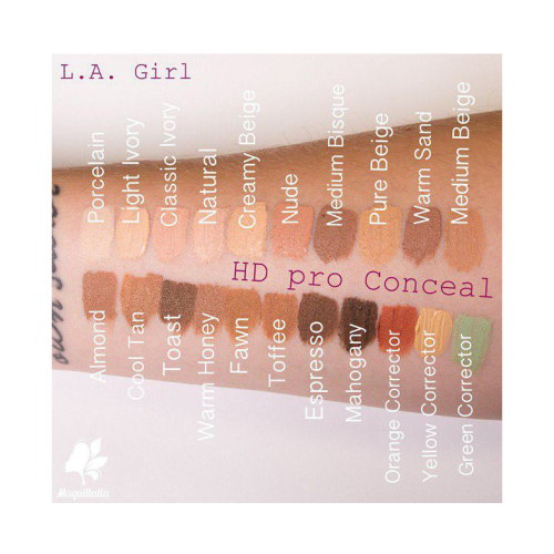 L.A. Girl - Liquid Concealer Pro Concealer HD High-definition - GC972 Natural