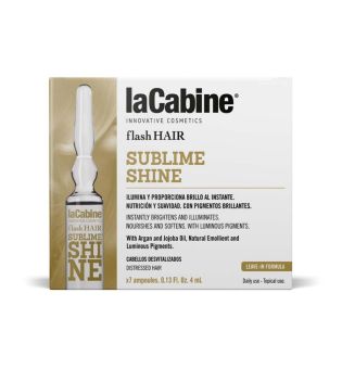 La Cabine - *Flash Hair* - Illuminating hair ampoules Sublime Shine - Devitalized hair