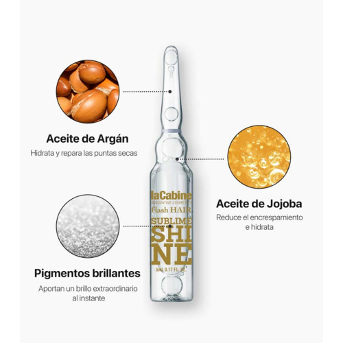 La Cabine - *Flash Hair* - Illuminating hair ampoules Sublime Shine - Devitalized hair