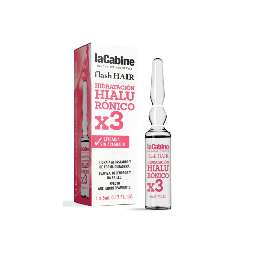 La Cabine - *Flash Hair* - Moisturizing hair ampoule Moisturizing Hyaluronic x3
