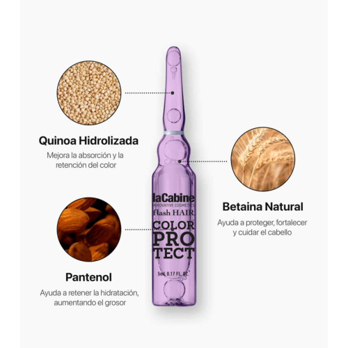 La Cabine - *Flash Hair* - Hair ampoules Color Protect - Dyed hair