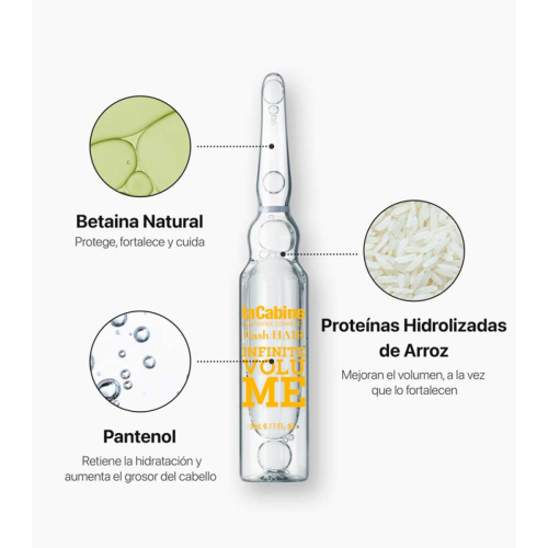 La Cabine - *Flash Hair* - Hair Ampoules Infinite Volume - Fine and straight hair
