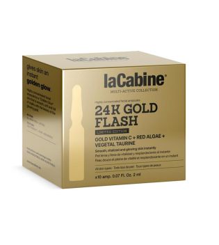 La Cabine - Pack of 10 tightening effect ampoules 24K Gold Flash