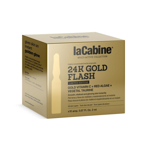 La Cabine - Pack of 10 tightening effect ampoules 24K Gold Flash
