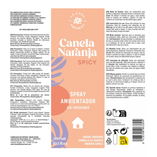 La Casa de los Aromas - Spray Air Freshener - Canela Naranja