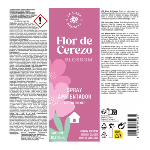 La Casa de los Aromas - Spray Air Freshener - Flor de Cerezo