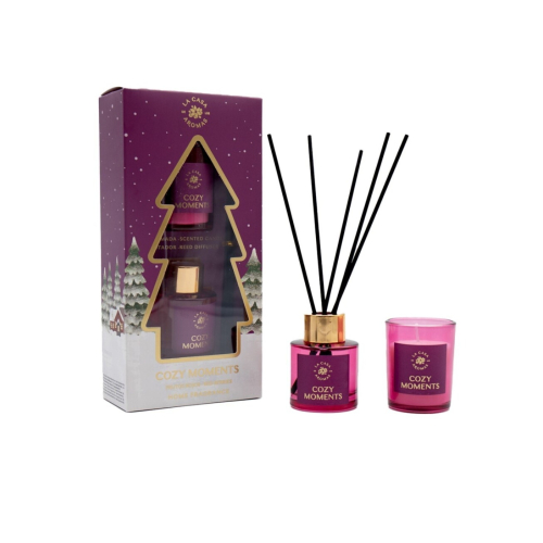 La Casa de los Aromas - *Christmas* - Mikado set + candle - Cozy Moments