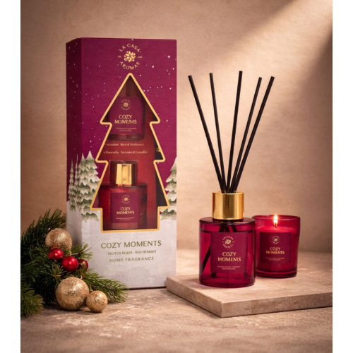 La Casa de los Aromas - *Christmas* - Mikado set + candle - Cozy Moments