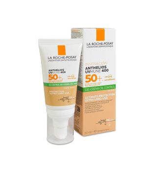 La Roche-Posay - Anti-shine facial sun gel-cream Anthelios XL SPF50 + - With color