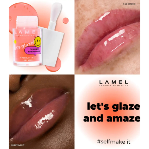 Lamel - Lip oil Let's Glaze - 402: Strawberry jam