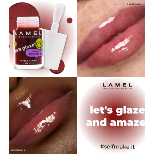 Lamel - Lip Oil Let's Glaze - 404: Chocolate cookies