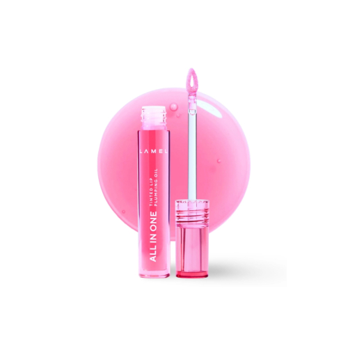 Lamel - Volumizing Lip Oil All in One - 402: Pink Sparkle