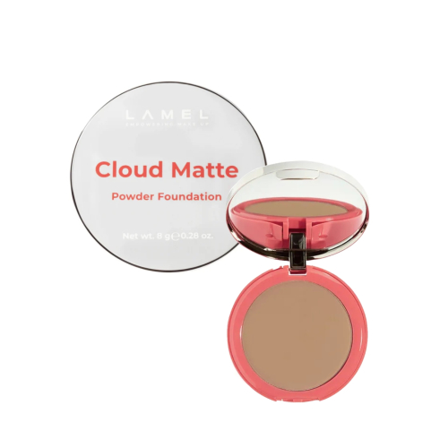 Lamel - Cloud Matte Powder Foundation - 07: Hazelnut