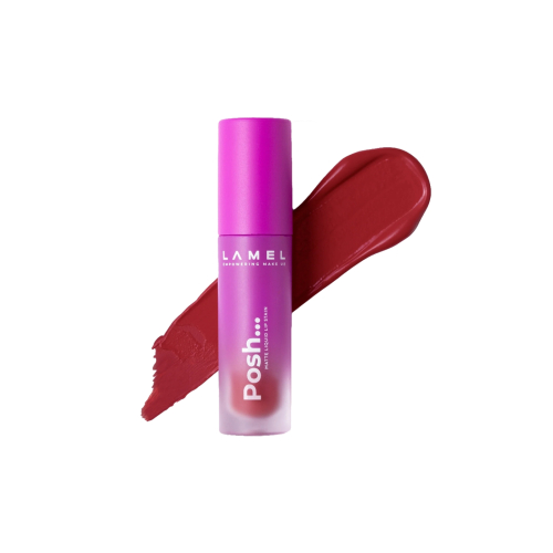 Lamel - Matte Liquid Lipstick Posh Matte - 407: Wine Red