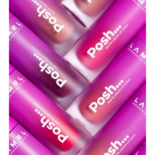 Lamel - Matte Liquid Lipstick Posh Matte - 407: Wine Red