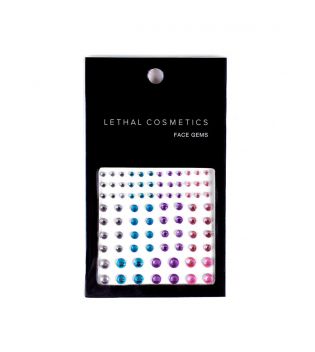 Lethal Cosmetics - Adhesive Face Gems Face Gems - Colorful