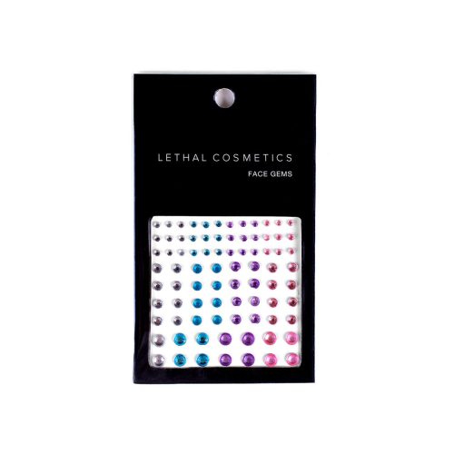 Lethal Cosmetics - Adhesive Face Gems Face Gems - Colorful