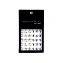 Lethal Cosmetics - Adhesive Face Gems Face Gems - Stars + Hearts