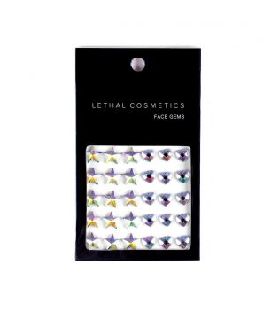 Lethal Cosmetics - Adhesive Face Gems Face Gems - Stars + Hearts
