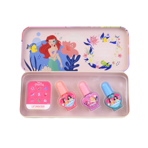 LipSmacker - *Disney Princess*- Nail Polish Tin Manicure Case - Ariel and Tiana