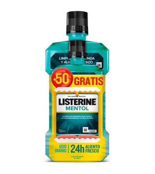 Listerine - Menthol Mouthwash 500ml + 250ml