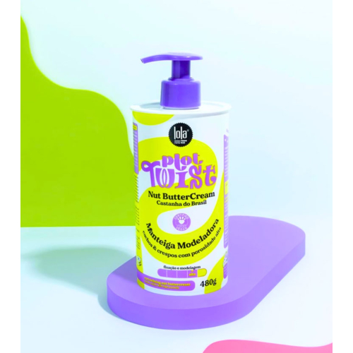 Lola Cosmetics - *Plot Twist* - Curl-shaping styling cream 480g - Brazil Nut