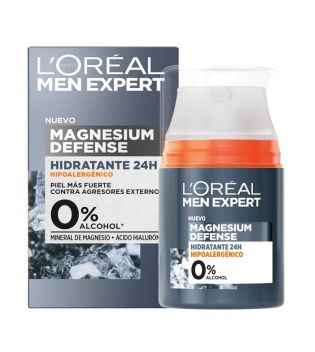 Loreal Paris - Men Expert Magnesium Defense Hypoallergenic Moisturizing Cream.