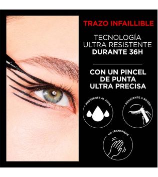 Loreal Paris - Liquid Eyeliner Infallible Grip 36h Micro fine Brush - 01: Obsidian Black