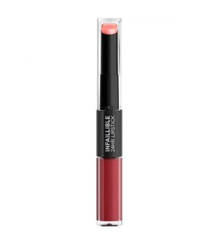 Loreal Paris - Liquid lipstick 2 steps Infallible 24h - 502: Red To Stay