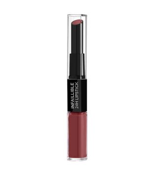 Loreal Paris - Lipstick 2 steps Infalible 24h - 801: Toujours Toffee