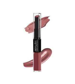 Loreal Paris - Lipstick 2 steps Infalible 24h - 805: Wine Stain
