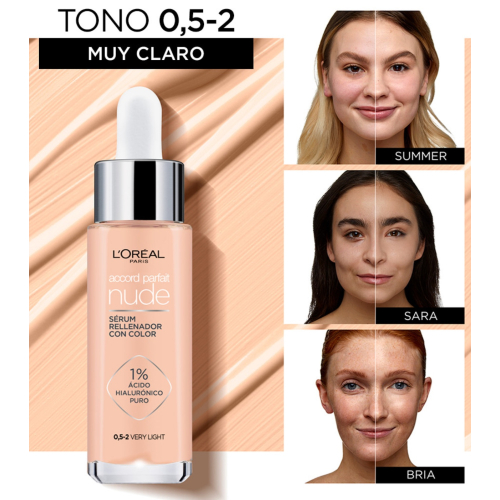 Loreal Paris - Tinted filling serum Accord Parfait Nude - 0,5-2: Very Light