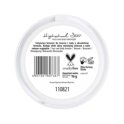 Lovely - *Back To School* - Powder Bronzer for Face and Body Highschool Star