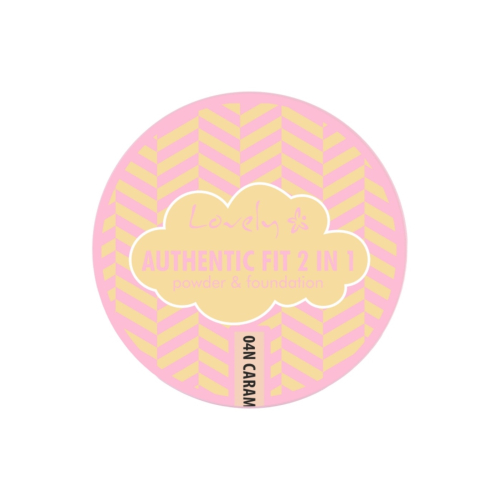 Lovely - 2 in 1 Powder Foundation Authentic Fit - 04N Caramel