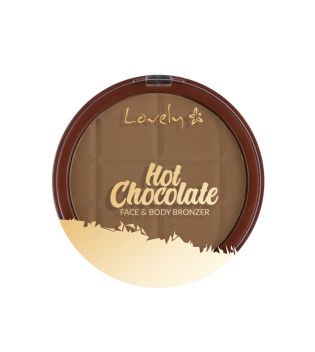 Lovely - *Cozy Feeling* - Powder Bronzer for Face and Body Hot Chocolate