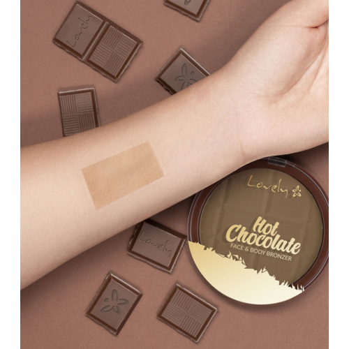 Lovely - *Cozy Feeling* - Powder Bronzer for Face and Body Hot Chocolate