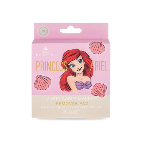 Mad Beauty - *Pure Princess* - 3 Reusable Makeup Remover Pads - Princess Ariel