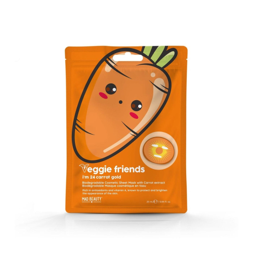 Mad Beauty - *Veggie Friends* - Facial mask with carrot extract - I´m 24 Carrot Gold