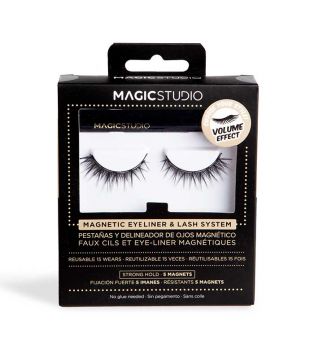 Magic Studio - Magnetic false eyelashes + eyeliner - Volume effect
