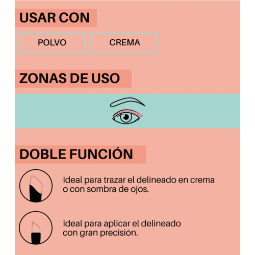 Maiko - *Duo Twist* - Double-ended eyeliner brush - DT7