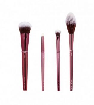 Maiko - Set of 4 brushes Luxury Burgundy