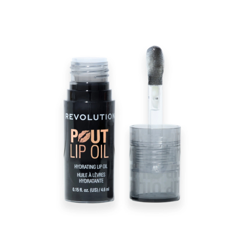 Makeup Revolution - Lip Oil Pout Lip - Midnight Black