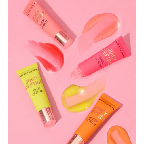 Makeup Revolution - Lip Gloss Balm Juicy Peptide - Guava Rum Punch Coral