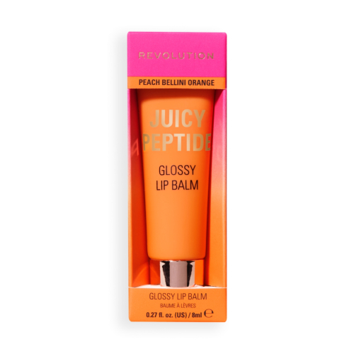 Makeup Revolution - Lip Gloss Balm Juicy Peptide - Peach Bellini Orange
