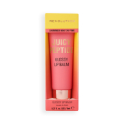 Makeup Revolution - Lip Gloss Balm Juicy Peptide - Shimmer Mai Tai Pink