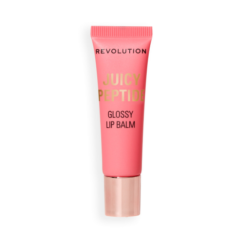 Makeup Revolution - Lip Gloss Balm Juicy Peptide - Shimmer Mai Tai Pink