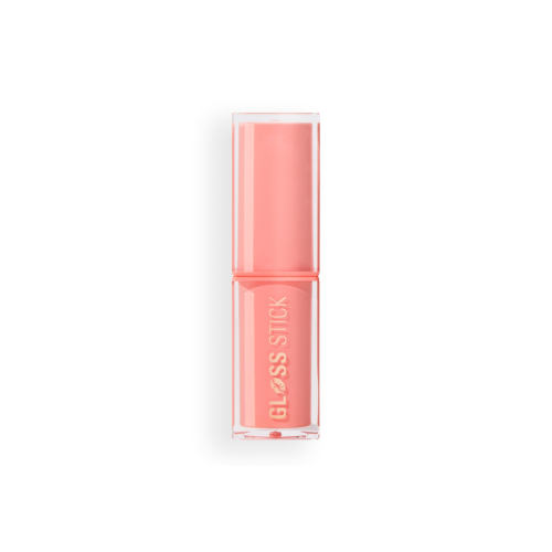 Makeup Revolution - Lipstick Pout Lip Gloss Stick - Shimmer Peach Sorbet Nude