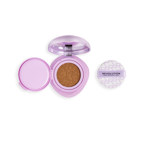 Makeup Revolution - Cushion foundation Superdewy - Medium Tan Neutral