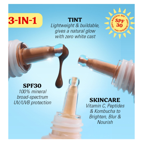 Makeup Revolution - Foundation Superdewy Skin Tint SPF30 - Medium Neutral Warm